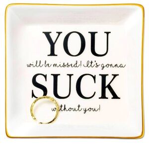 NWOT farewell gift, trinket dish.